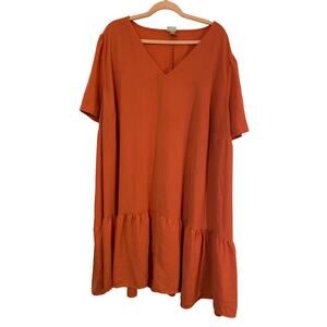 New Day 4X Dress with Ruffle Hem